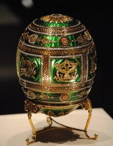 Rose gold faberge egg 